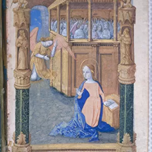 Ms Lat. Q. v. I. 126 fol. 12v The Annunciation, from Book of Hours of Louis d