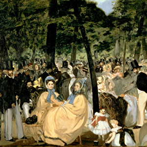 Music in the Tuileries Gardens, 1862 (oil on canvas)