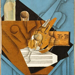 The musicians table, 1914 (collage)
