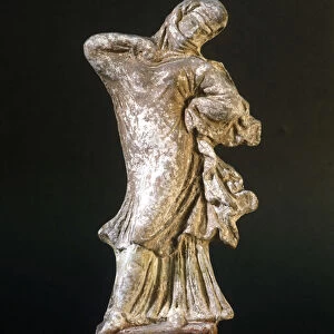 Mycenian civilization: veiled dancer of Tanagra, 3rd century BC, Museo della Scala, Milan