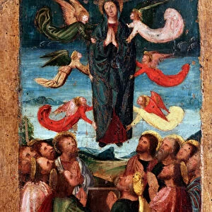 Mysteries of the Rosary: Assumption of the Virgin (wood painting, 1512-1513)