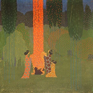 Mystic Meeting, 1914 (oil on canvas)