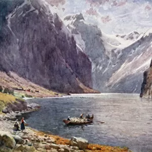 Naero Fjord (colour litho)