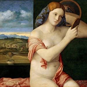 Naked Young Woman in Front of a Mirror, 1515 (oil on poplar panel)