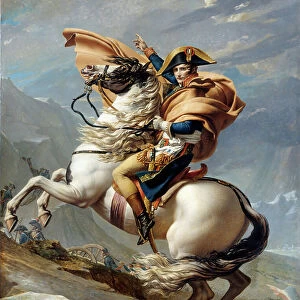 Napoleon Crossing the Alps, 1803 (oil on canvas)