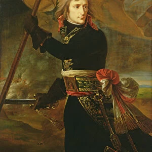 Napoleon I (1769-1821) on the Bridge of Arcole (oil on canvas)