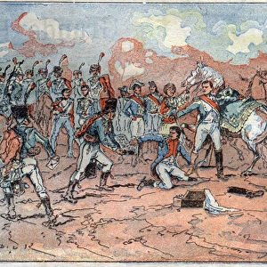 Napoleon I, wounds in front of Regensburg, (Battle of Regensburg