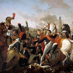 Napoleon I, wounds in front of Regensburg, is treated by surgeon Yvan, April 23, 1809