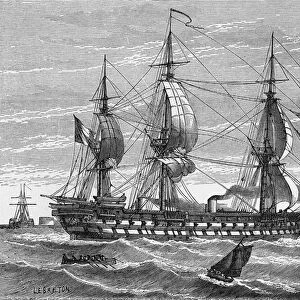 The "Napoleon", a mixed ship (propeller sailboat