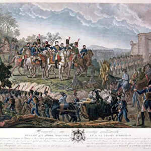 Napoleon Paying Homage to the Courage of the Vanquished, during the Surrender of Ulm