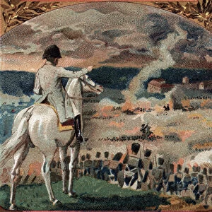 Napoleonic Wars: Napoleon I (1769-1821) observing the Battle of Brienne-le-Chateau
