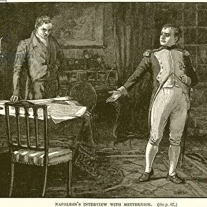Napoleons Interview with Metternich (engraving)