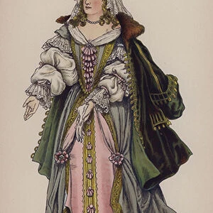 Natalie, from Der Prinz von Homburg (The Prince of Homburg) by Heinrich von Kleist (colour litho)