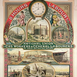 National Union, Gas worker and General Labourers, 1889 (colour litho)