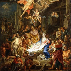 The Nativity, (oil on copper)
