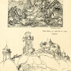 Medieval Castle Study Print