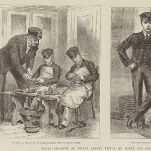 Naval Training of Prince Albert Victor of Wales and his Brother (engraving)