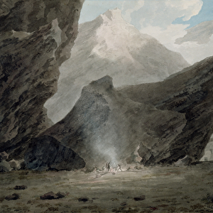 Near Chiavenna in the Grisons, c. 1779 (w / c, black ink and wash over graphite on laid