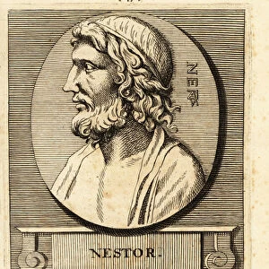 Nestor of Gerenia, legendary wise King of Pylos, 1789 (engraving)