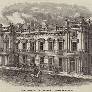 New Building for the Sheriff Court, Edinburgh (engraving)