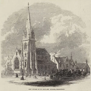 New Church of St Paul and Schools, Bermondsey (engraving)