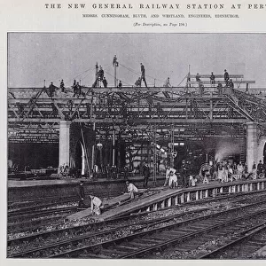 The New General Railway Station at Perth (engraving)