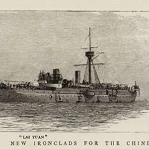 New Ironclads for the Chinese Navy lately lying in Spithead (engraving)