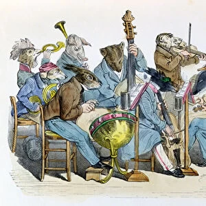 The New Musical Language, caricature from Les Metamorphoses du Jour series