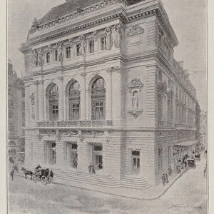 The New Opera Comique, Paris (engraving)