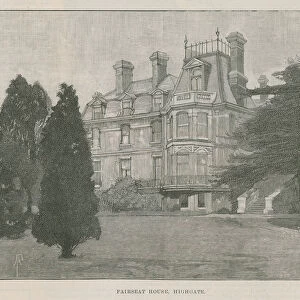 The new public park at Highgate: Fairseat House (engraving)