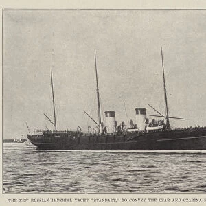 The New Russian Imperial Yacht "Standart, "to convey the Czar and Czarina from the Baltic to Scotland (litho)