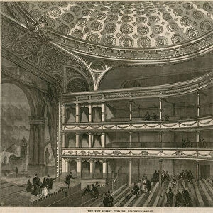 The new Surrey Theatre, Blackfriars Road, London (engraving)