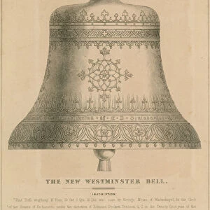 The new Westminster Bell (Big Ben) (engraving)