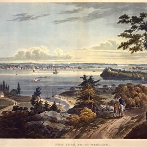 New York from Weehawk [Weehawken], engraved by John Hill, undated (aquatint)