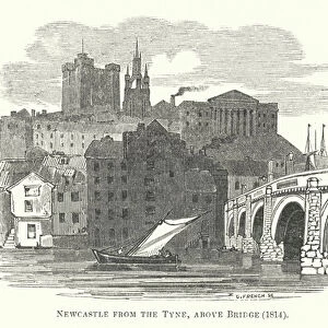 Newcastle from the Tyne, above Bridge, 1814 (engraving)