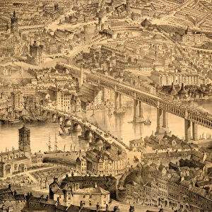 Newcastle upon Tyne in the Reign of Queen Victoria, 1864 (litho)
