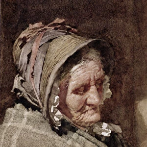 A Newlyn Fish Wife, 1894 (w / c on paper)