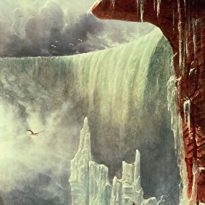 Niagara Falls in Winter (oil on canvas)