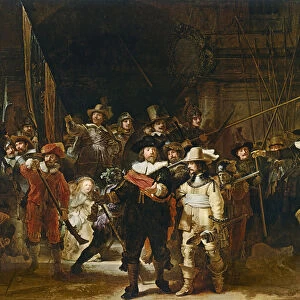 The Nightwatch (colour litho)