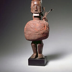 Nkisi Spiritual Figure (wood, clay, textile & feathers) (see also 181654)