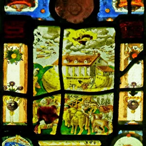 Noahs Ark, 1641 (stained glass)
