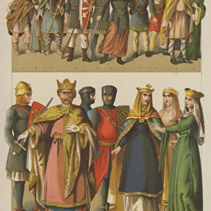 Normanos, 1000-1100 (colour litho)