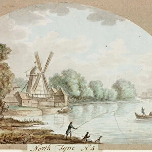 North Tyne, 1774 (Watercolour and pencil)