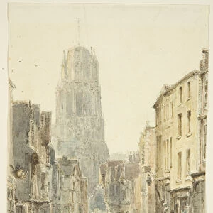 North view of St Mary Redcliffe Church from Redcliffe Street, c