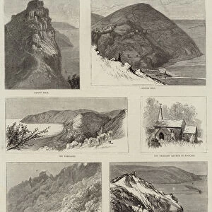 Notes at Lynmouth and Lynton, North Devon (engraving)