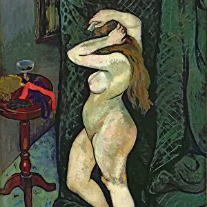 Nude Arranging her Hair, c. 1916 (oil on canvas)