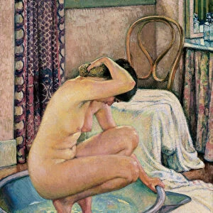 "Nude in a basin ", 1922 (oil on canvas)
