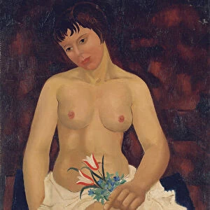 Nude with Tulips, 1927 (oil on canvas)