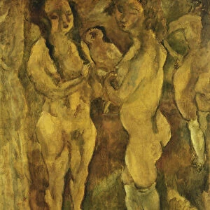 Nude Women; Femmes Nues, 1921-1923 (oil on board laid down on cradled panel)