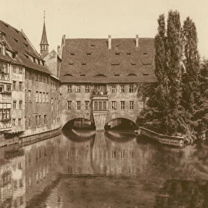 Nurnberg, Spital; Nuremberg, Hospital (b / w photo)